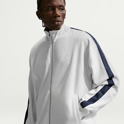 Nike Sportswear Club Men's Oversized Knit Track Jacket. Nike.com